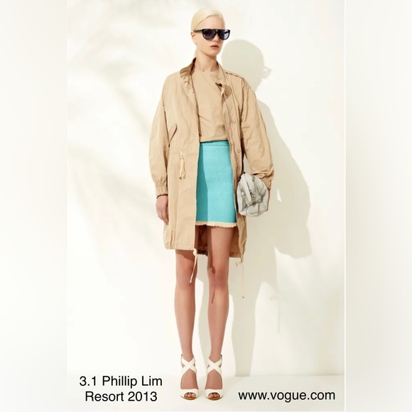 3.1 Phillip Lim Corded Miniskirt Sky Blue Sz 4 - Picture 7 of 7
